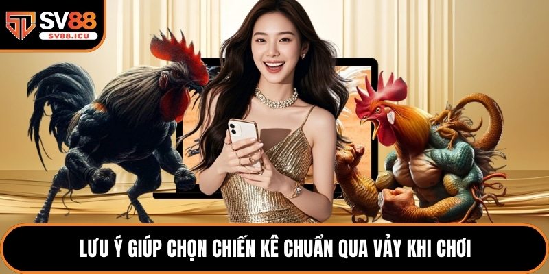 Lưu ý giúp chọn chiến kê chuẩn qua vảy khi chơi